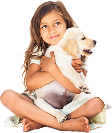 little-girl-holding-puppy