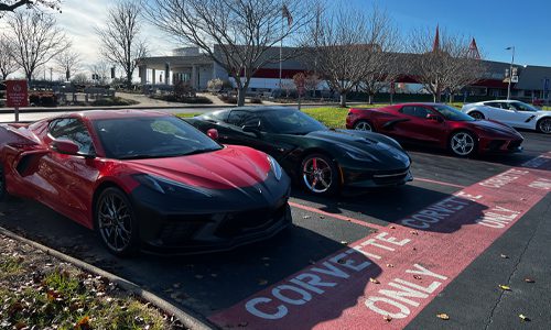 corvette only parking